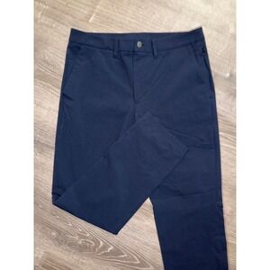 CRZ YOGA‎ Mens Performance Stretch Pants Navy Blue Size 33 Casual Golf all day